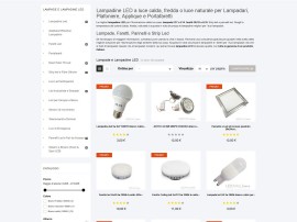 Ecommerce vendita online lampadine led